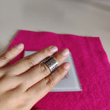 Anillo acero inoxidable Plateado