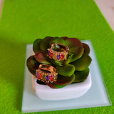 Argolla dorada mediana-grande colores-1