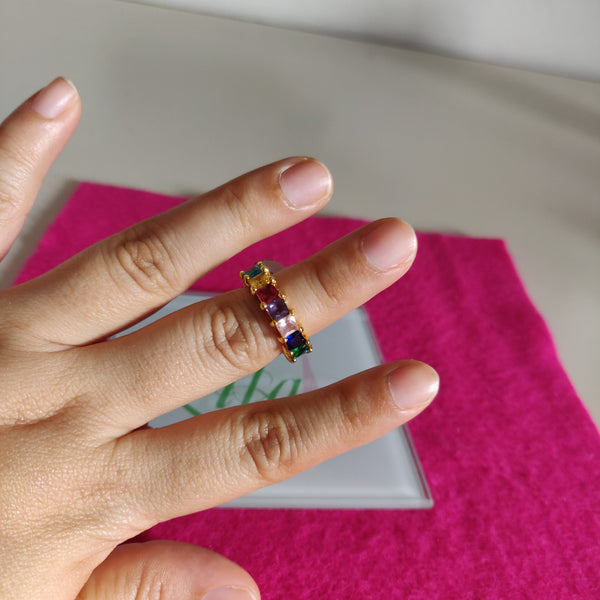 Anillo oro laminado colores