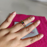 Anillo #5 oro laminado colores