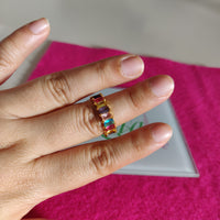 Anillo #6 oro laminado colores