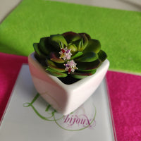 Arete Plateado flor-62