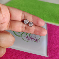 Arete Plateado circulo-67