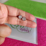 Arete Plateado circulo-67