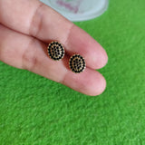 Arete dorado circulo-97