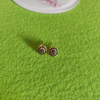 Arete dorado circulo-97