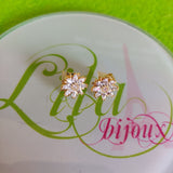 Arete dorado flor -109