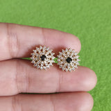 Arete dorado flor-122