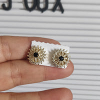 Arete dorado flor-122