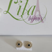 Arete dorado flor-122