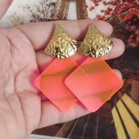 Arete dorado acero inoxidable-176