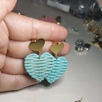 Arete dorado acero inoxidable-178