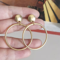 Arete dorado acero inoxidable-179