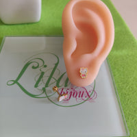 Arete acero rosquita hello kitty-211