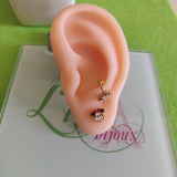 Arete acero rosquita Minnie-214