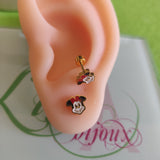 Arete acero rosquita Minnie-214