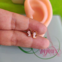 Arete acero rosquita Anna Elsa-215