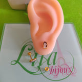 Arete acero rosquita Anna Elsa-215