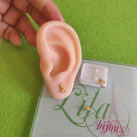 Arete acero rosquita Elsa-216