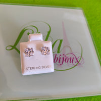 Aretes Dormilona brillo plata 925-43