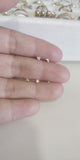Aretes plata baño oro 14k nariz-114B