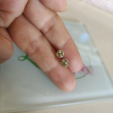 Aretes plata baño oro 14k sonrisa-123