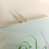 Aretes plata baño oro 14k sonrisa-123