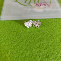 Arete plata 925 mariposa