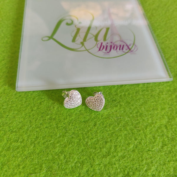 Arete plata 925 corazon-137