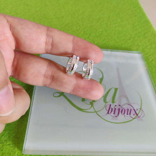 Arete argollas plata 925-142