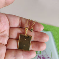 Cadena Oro Laminado Sagrado corazón de Jesús 18 capas de oro 14k-22