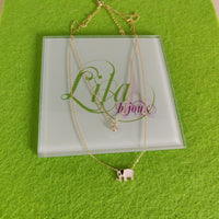 Cadena doble baño oro 14k elefante-29
