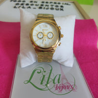 Reloj seton fondo blanco