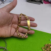 Guillo hombre dorado acero inoxidable