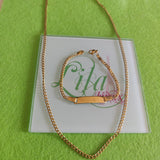 Set Cadena y guillo niño acero inoxidable dorado