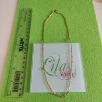 Cadena acero inoxidable dorado niño-02