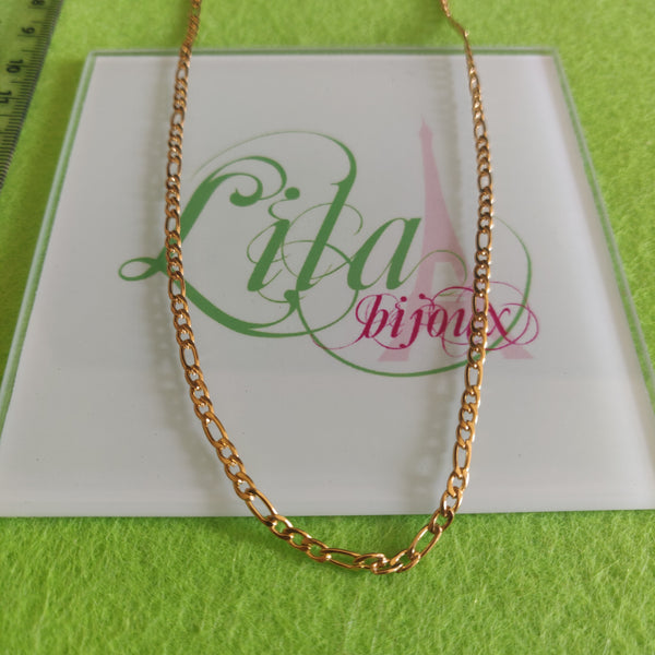 Cadena acero inoxidable dorado niño-02