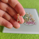 Medalla Iniciales Plata 925 con baño oro 14k-Varios modelos