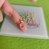 Medalla Iniciales Plata 925 con baño oro 14k-Varios modelos