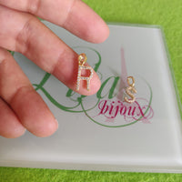 Medalla Iniciales Plata 925 con baño oro 14k-Varios modelos