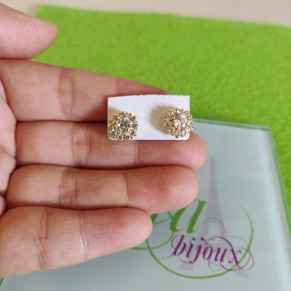 Arete dorado flor-57