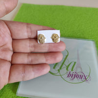 Arete dorado mano fatima-47