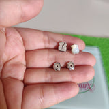 Arete tous blanco plata 925