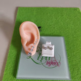 Arete dormilonas plata 925 Brillo-Varios tamaños a escoger