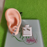 Arete dormilonas plata 925 Brillo-Varios tamaños a escoger