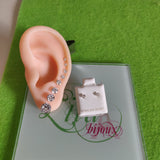 Arete dormilonas plata 925 Brillo-Varios tamaños a escoger