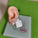Arete dormilonas plata 925 Brillo-Varios tamaños a escoger
