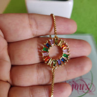 Pulsa fina en oro laminado con acero inoxidable colores