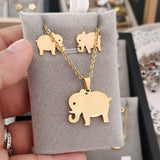 Set Cadena y arete elefante - SET12