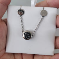 Set Cadena y aretes y pulsa tous plateado - SET35
